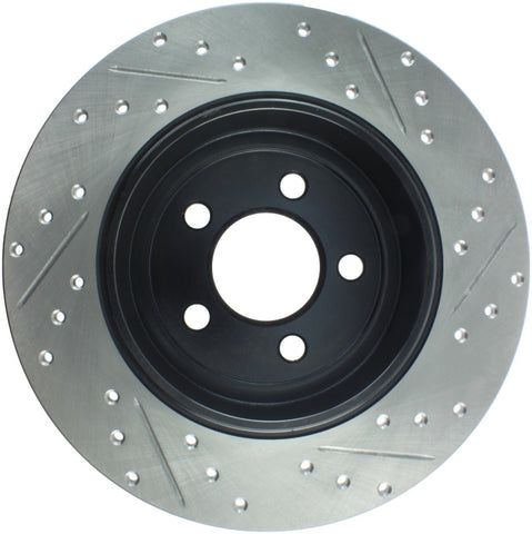 StopTech 05-13 Chrysler300/300C / 09-12 Dodge Challenger Rear Right Drilled & Slotted Rotor - 127.63060R