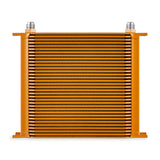 Mishimoto Universal 34 Row Oil Cooler - Gold - MMOC-34GD