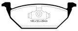 EBC 98-99 Volkswagen Beetle 2.0 Redstuff Front Brake Pads - DP31117C