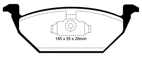 EBC 98-99 Volkswagen Beetle 2.0 Redstuff Front Brake Pads - DP31117C
