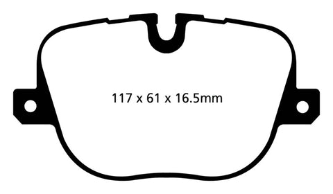 EBC 10-12 Land Rover Range Rover 5.0 Supercharged Greenstuff Rear Brake Pads - DP62068