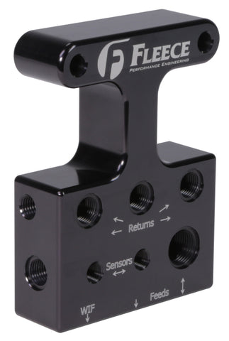 Fleece Performance 07.5-09 Dodge 6.7L Cummins 3rd Gen Fuel Distribution Block - FPE-FFD-RF-3G-67