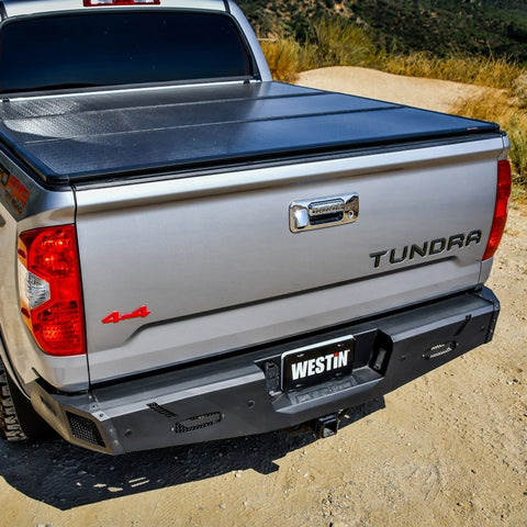Westin 14-21 Toyota Tundra (Excl. Tundra w/Blind Spot Sys) Pro-Series Rear Bumper - Tex. Blk - 58-421035