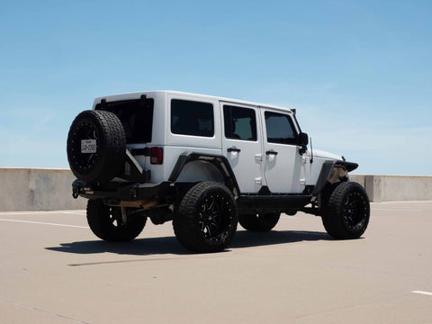 Road Armor 07-18 Jeep Wrangler JKU 4DR Stealth Rear Fender Flare Body Armor - Tex Blk - 507AFR0B