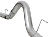 aFe Large Bore-HD 4in 409 SS DPF-Back Exh 18-19 Ford F-150 V6-3.0L (td) w/ Black Tip - 49-43106-B