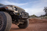DV8 Offroad 18-23 Jeep Wrangler JL/JT Front Bumper Sway-Bar Disconnect Motor Skid Plate - SPJL-02