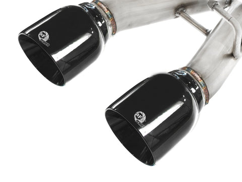 aFe MACHForce XP Exhaust 304SS Cat-Back w/ BlackTips 2008 VW Golf R32 V5 3.2L - 49-36408-B