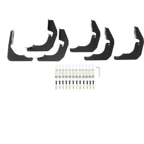 Westin 2014-2018 Chevrolet/GMC Silverado Sierra 1500 Dbl Cab PRO TRAXX 4 Oval Nerf Step Bars - Black - 21-23715