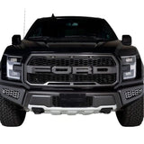 Putco 18-20 Ford F-150 Raptor - Hex Shield - Polished SS Bumper Grille Inserts - 82168