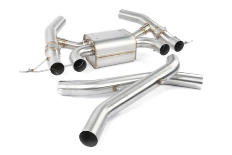 Dinan 23-26 BMW M2 (G87) Valved Axleback Exhaust System - Black Tips - D660-0100-BLK