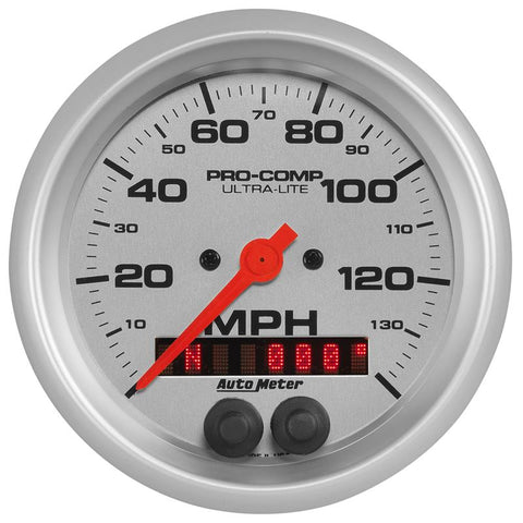 Autometer Ultra-Lite 3-3/8in 140MPH GPS Speedometer - 4480