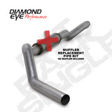 Diamond Eye KIT 5in CB MFLR RPLCMENT PIPE SGL AL: 2006-2007.5 CHEVY 6.6L 2500/3500 - K5126A-RP