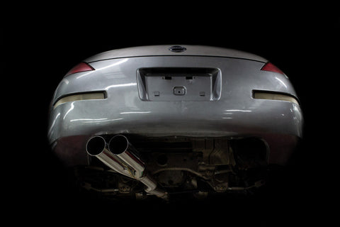 ISR Performance EP (Straight Pipes) Dual Tip Exhaust 4in - Nissan 350Z - IS-EPDUAL-350BO