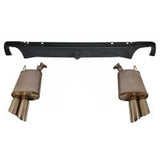 Ford Racing 2013-2014 Mustang GT Axle Back QUAD TIP Mufflers with Rear Lower VALENCE - M-5230-MSVTCD