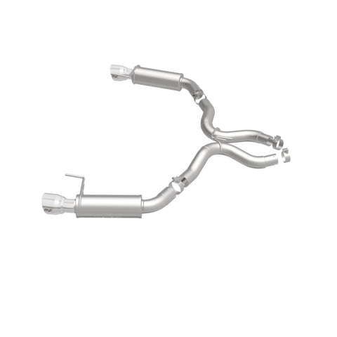 MagnaFlow Axle Back, SS, 3in, Competition, Dual Split Polished 4.5in Tip 2015 Ford Mustang GT V8 5.0 - 19103