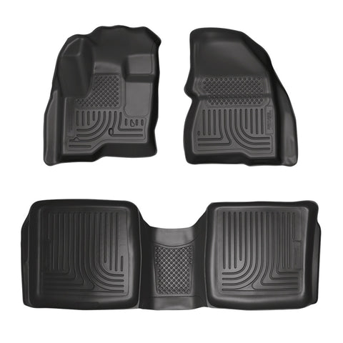 Husky Liners 09-12 Ford Flex/10-12 Lincoln MKT WeatherBeater Combo Black Floor Liners - 98741