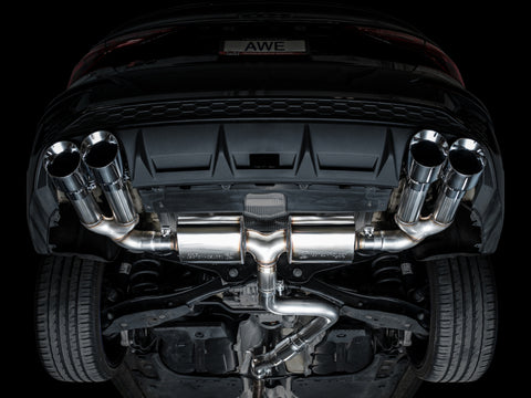 AWE Tuning 22-24 Audi 8Y S3 Touring Edition Exhaust - Chrome Silver Tips - 3015-42897