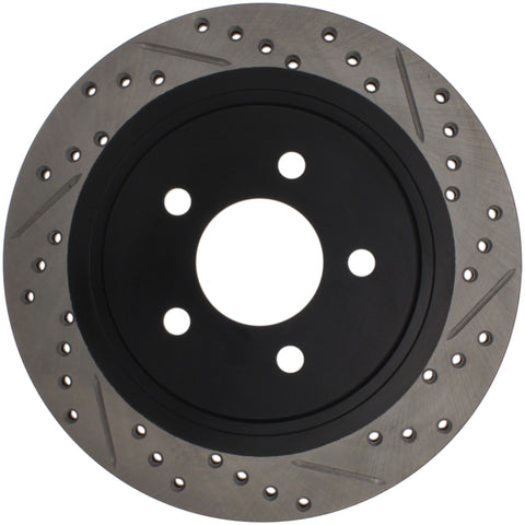 StopTech 05-10 Ford Mustang Slotted & Drilled Right Rear Rotor - 127.61087R
