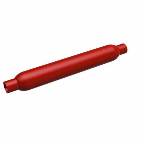 MagnaFlow Muffler Red Pack Series Glasspack 3.5in Rd 26in Body Length 2.25in/2.25in Inlet/Outlet - 13145