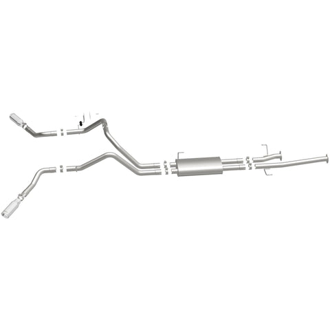 MagnaFlow Cat-Back 10-15 Toyota Tundra SC LB / CC SB 4.6L/5.7L V8 SS 2.5 Dual Split Rear 4in Tip - 19232