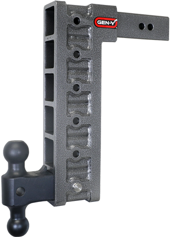 Gen-Y Mega Duty 2.5in Shank 15in Drop 3K TW 21K Hitch w/GH-061 Dual-Ball/GH-0101 Stabilizer Kit - GH-616