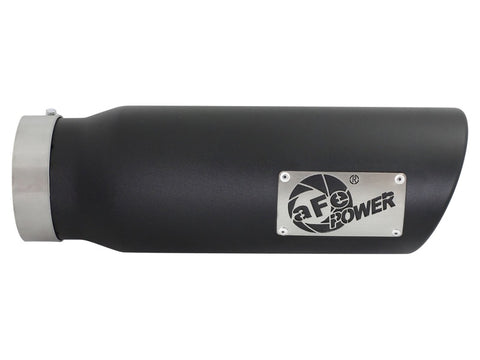 aFe Diesel Exhaust Tip Bolt On Black 4in Inlex x 5in Outlet x 15in - 49T40501-B15