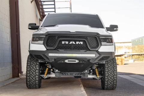 Addictive Desert Designs 2019 Ram Rebel 1500 Stealth Fighter Fr Bumper w/Winch&Parking Sensor Mounts - F611422770103