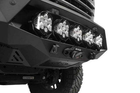 Addictive Desert Designs 1-5/16in Winch Fairlead Plate w/ Recessed Round End Hook - Black - AC99157590NA