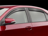 WeatherTech 14+ Toyota Corolla Front & Rear Window Deflectors - Dark Smoke - 82745