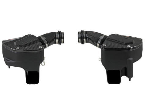 aFe Black Series Stage-2 Carbon Fiber Cold Air Intake System w/ Pro DRY S Media - 18-19 BMW M5 (F90) - 58-10005D