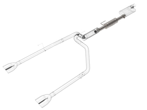 aFe Vulcan Series 3in T304 Stainless Steel Muffler Upgrade Pipe (Use w/ PN 49-48083-B/P) - 49C38097
