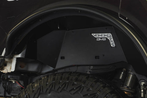 DV8 21-25 Ford Bronco Rear Aluminum Inner Fenders - Black - INFEND-08RB