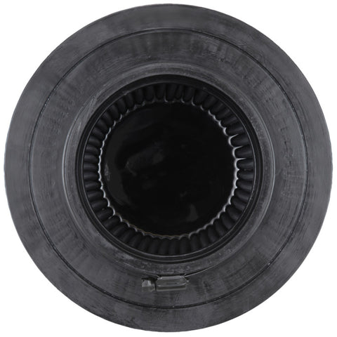 K&N Universal Rubber Filter-Round Tapered 4.5in Flange ID x 8in Base OD x 6.625in Top OD x 8in H - RU-5283HBK