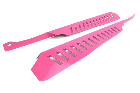 PERRIN 08-14 Subaru WRX/STI Fender Shroud Set - Hyper Pink - PSP-ENG-549HP