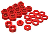 Energy Suspension CJ-8 Scrambler Body Mount - Red - 2.4104R