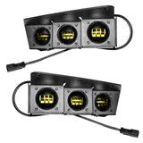 ORACLE Lighting 21-22 Ford Bronco Triple LED Fog Light Kit for Steel Bumper - Yellow - 5890-006