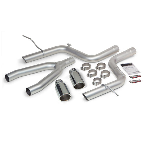 Banks Power 14 Jeep Grand Cherokee 3.0L Diesel Monster Exhaust Sys - SS Single Exhaust w/ Chrome Tip - 51364