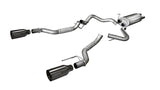 Corsa 2017-2020 Ford F-150 Raptor 3.5L Sport Cat-Back Dual Rear Exit w/ 5in Gunmetal Tip - 14397GNM