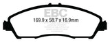 EBC 14+ Acura MDX 3.5 Yellowstuff Front Brake Pads - DP43024R