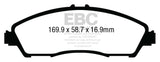 EBC 14+ Acura MDX 3.5 Greenstuff Front Brake Pads - DP63024