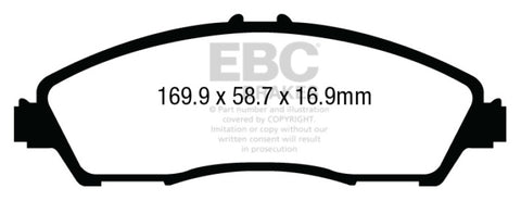 EBC 14+ Acura MDX 3.5 Greenstuff Front Brake Pads - DP63024