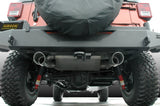 Gibson 12-17 Jeep Wrangler JK Sport 3.6L 2.5in Cat-Back Dual Split Exhaust - Stainless - 617303