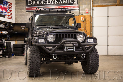Diode Dynamics 12 In LED Light Bar Single Row Straight Clear Wide (Pair) Stage Series - DD5023P