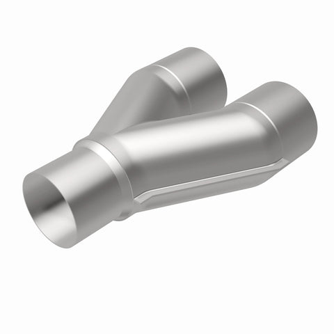 MagnaFlow Universal Trans Y-Pipe All SS 4inch (Dual) 3.5inch (Single) x 13inch (Overall) - 10800