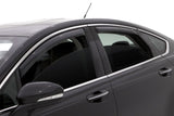 AVS 13-18 Ford Fusion Ventvisor In-Channel Front & Rear Window Deflectors 4pc - Smoke - 194714