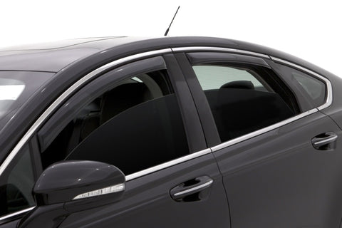 AVS 13-18 Ford Fusion Ventvisor In-Channel Front & Rear Window Deflectors 4pc - Smoke - 194714