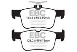 EBC 13+ Ford Fusion 1.6 Turbo Redstuff Rear Brake Pads - DP32160C