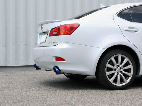 aFe POWER Takeda 06-13 Lexus IS250/IS350 SS Axle-Back Exhaust w/ Blue Flame Tips - 49-36055-L