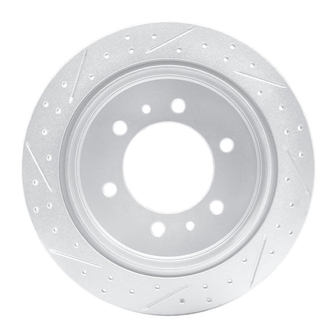 R1 06-10 Hummer H3T Rear Right Drilled & Slotted Geo-Carbon Rotor - 830-93001R