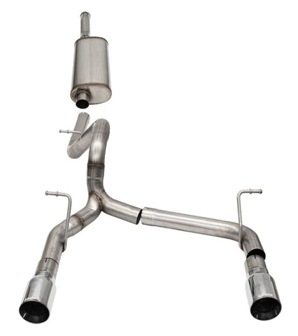 Corsa 18-21 Jeep Wrangler JLU 3.6L 2.75in Sport Cat-Back Exhaust w/ 4in Tips - 21124